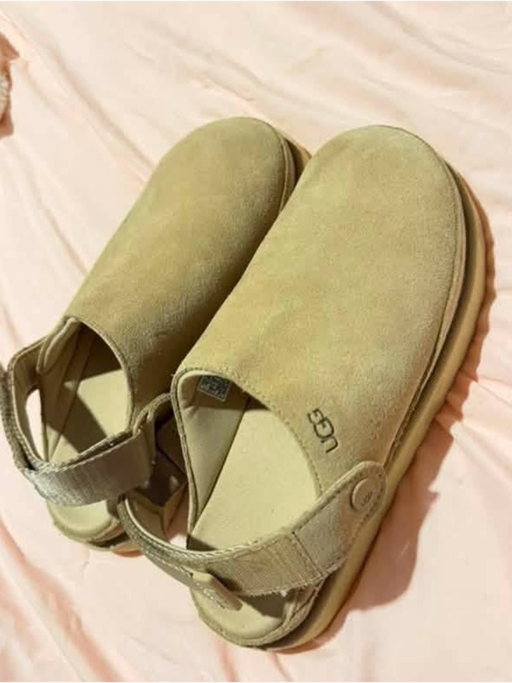 UGG Kids' tan Slip-On Sandal